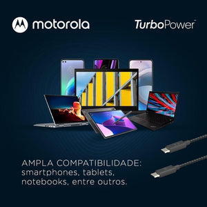 Cabo USB-C para USB-C 1.5 Metros com Malha