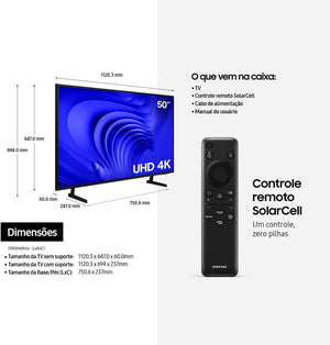 Smart Tv 50” 4K Uhd Led Samsung - Un50Du7700Gxzd Com Ia