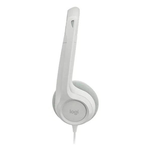 Fone Com Microfone Usb H390 Branco Logitech