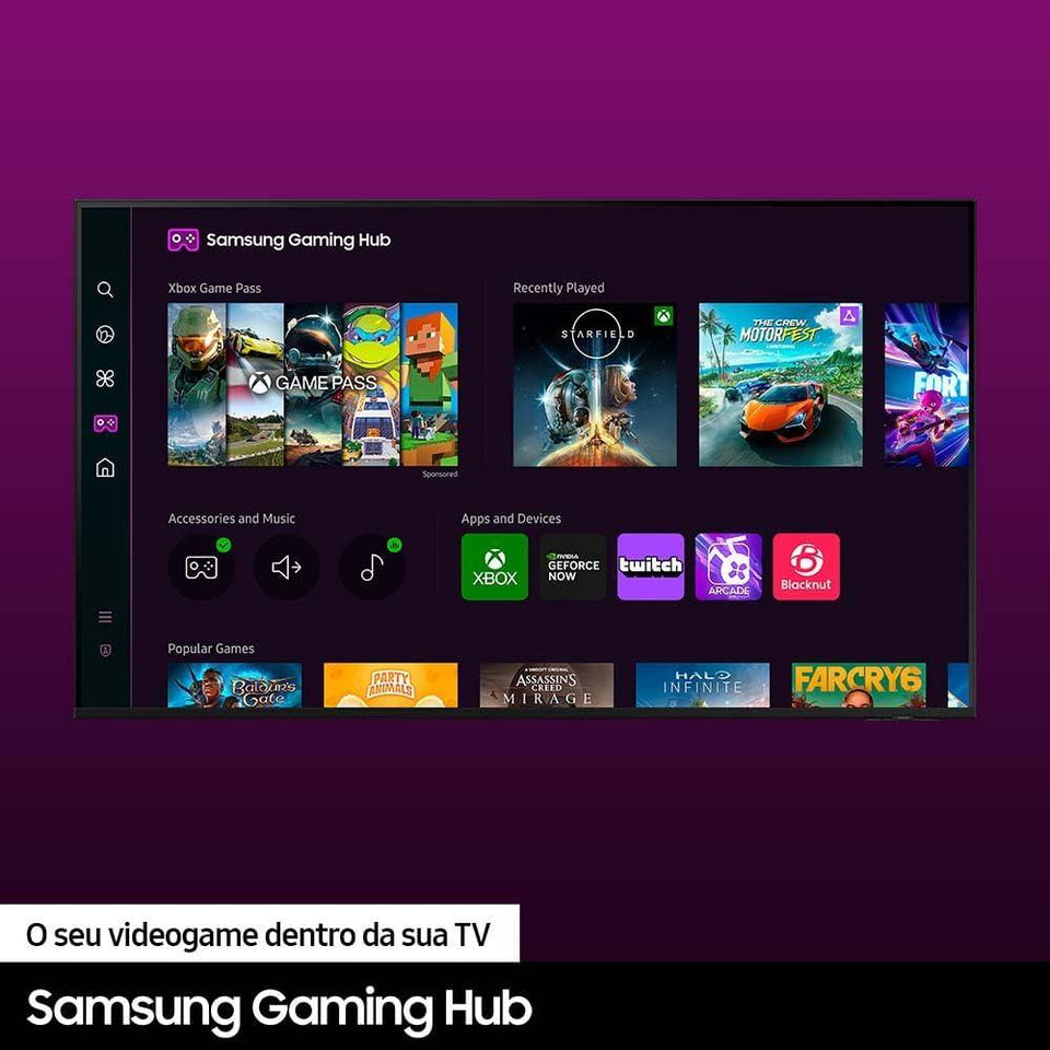 Smart Tv 50” 4K Uhd Led Samsung - Un50Du7700Gxzd Com Ia