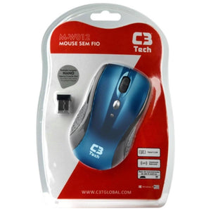 Mouse Sem Fio C3Tech M-W012BLV2 Azul