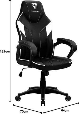 Cadeira Gamer Thunderx3 Ec1 Br Black White