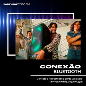 Caixa De Som Jbl Partybox Spkrstage 320 Preta