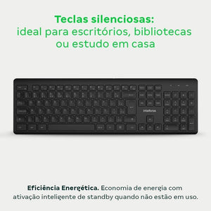 Teclado Sem Fio Intelbras TSI50 Preto