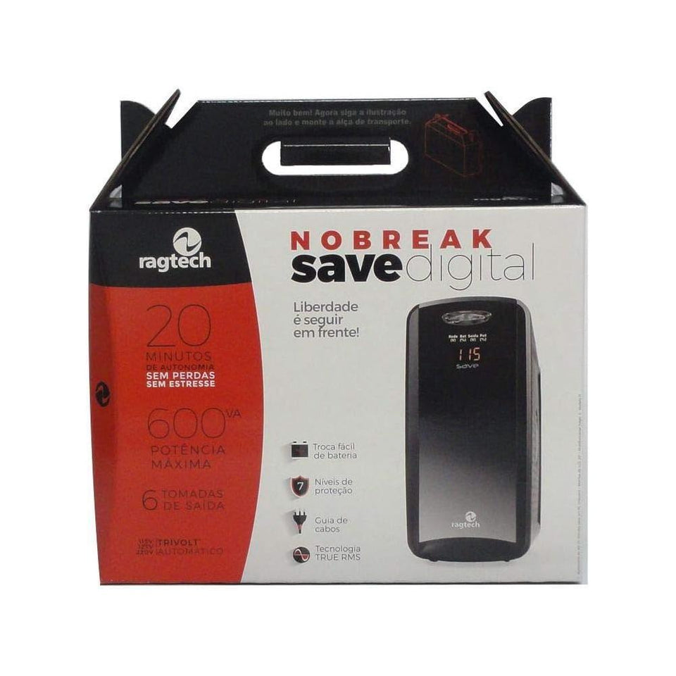 Nobreak Ragtech Save Home 600VA Bivolt/115V