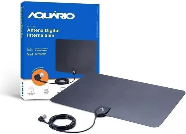 Antena Interna Digital Slim Dtv-250 Aquario
