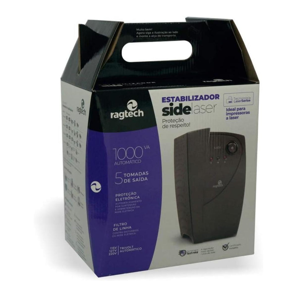Estabilizador Ragtech Sidelaser 1000VA Bivolt/115V