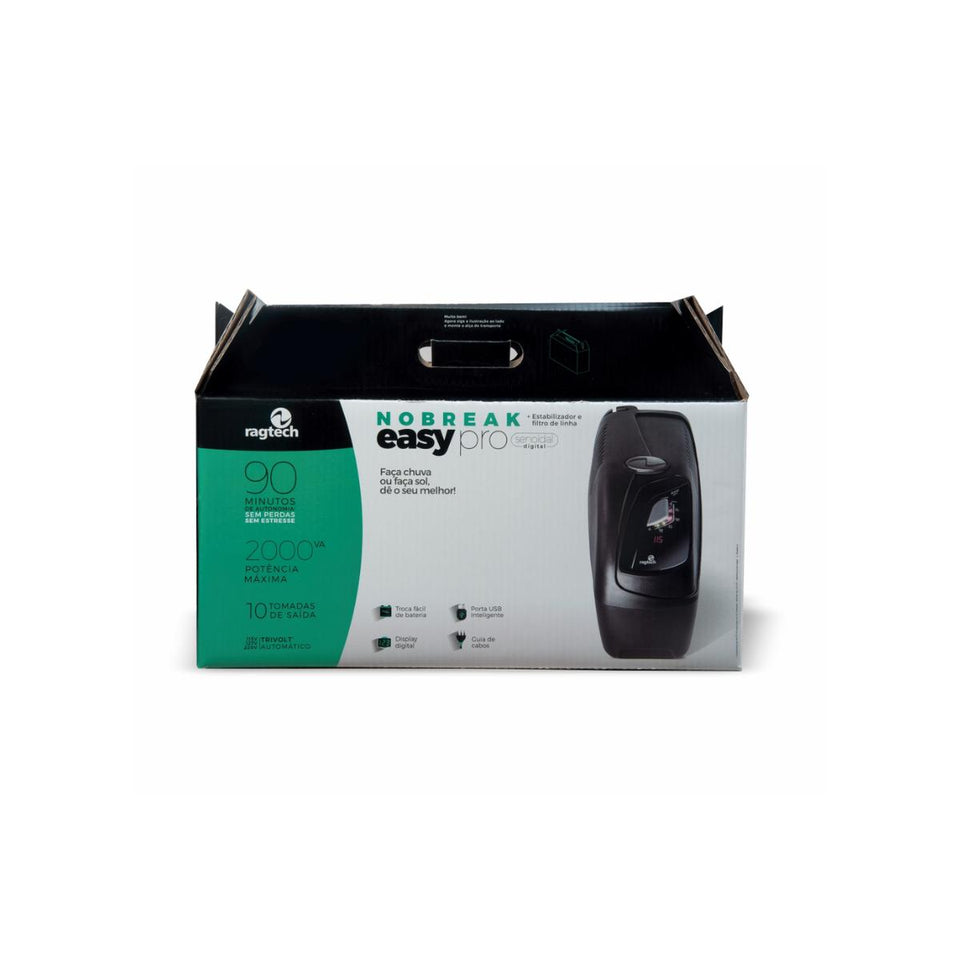 Nobreak Easy Pro 3200va Cbuti-black Ragtech 11 Entradas 4061