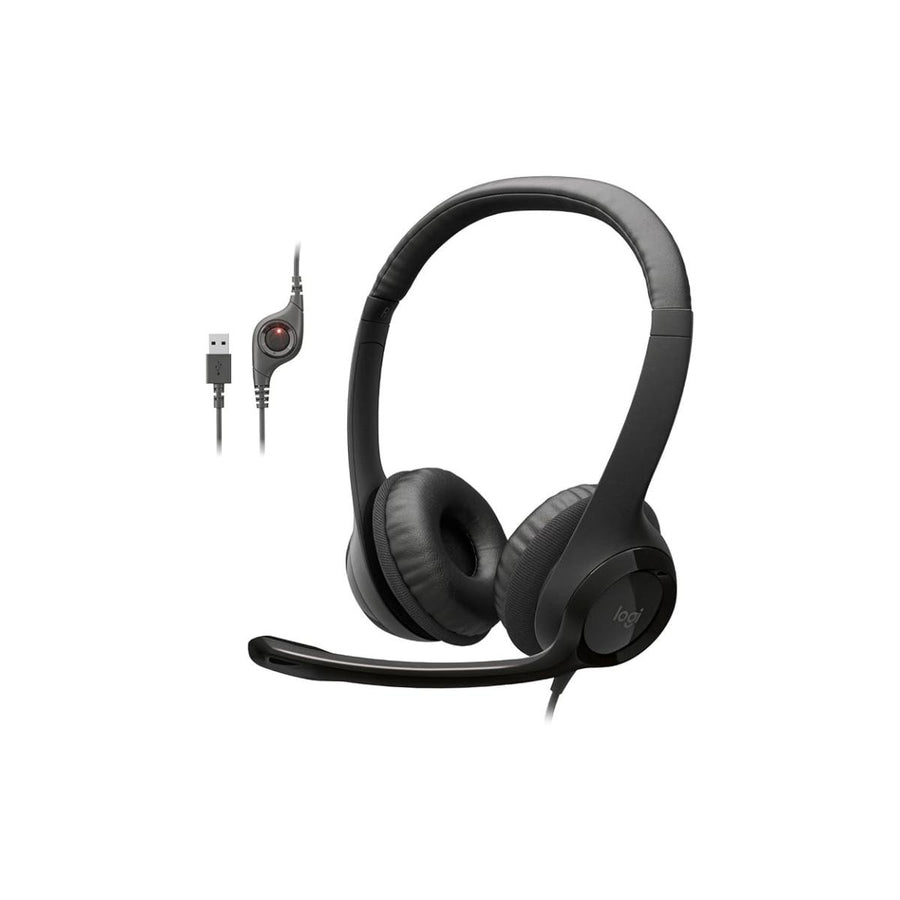 Headset Com Fio Usb Logitech H390 Preto