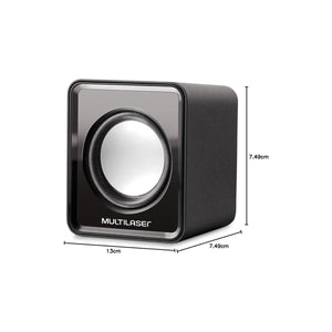 Caixa De Som Com Fio Usb/P2 Sp144 Preto Multilaser