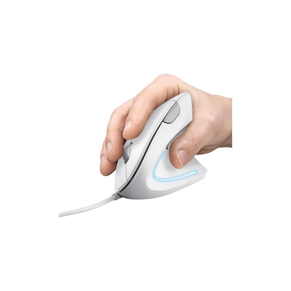 Mouse Ergonomico Trust Verto Vertical - Branco
