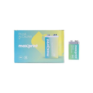 Pilha Bateria Alcalina 9V Maxprint c/ 1 Unidade