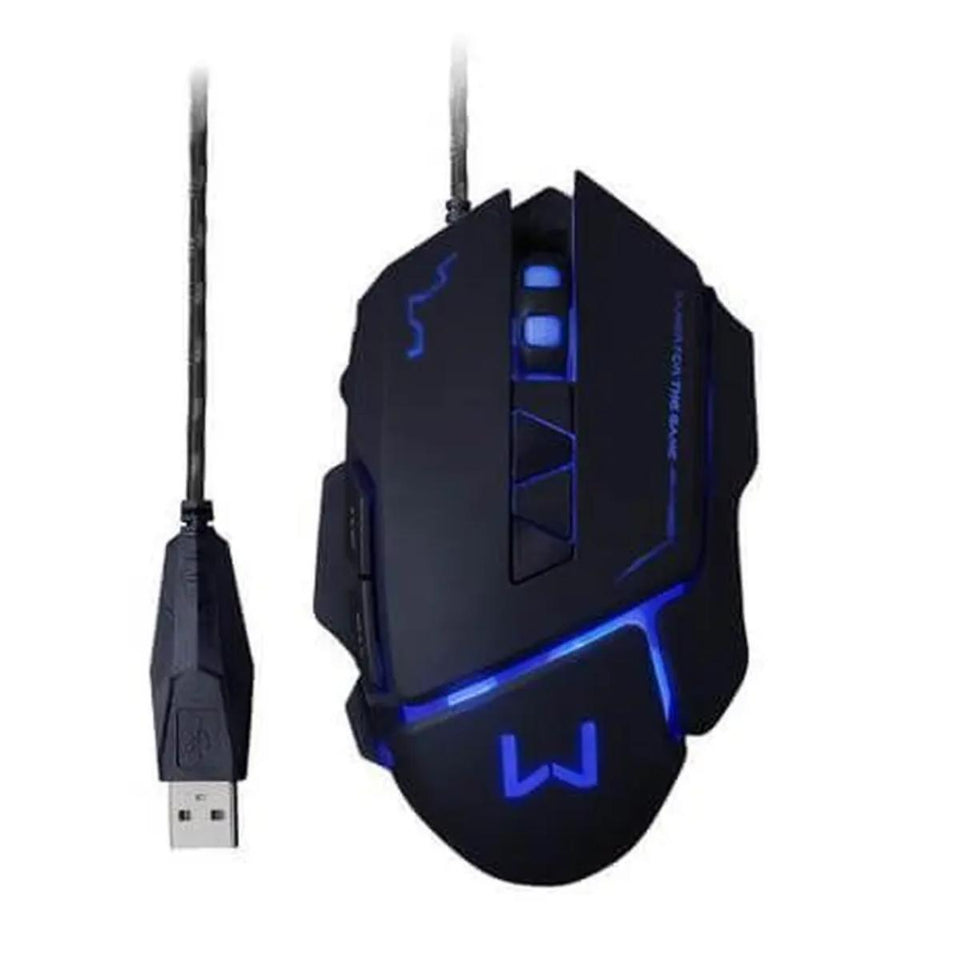 Mouse Gamer 3200Dpi Preto Warrior Ivor