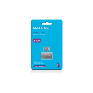 Leitor de Cartão de Memória 64GB USB