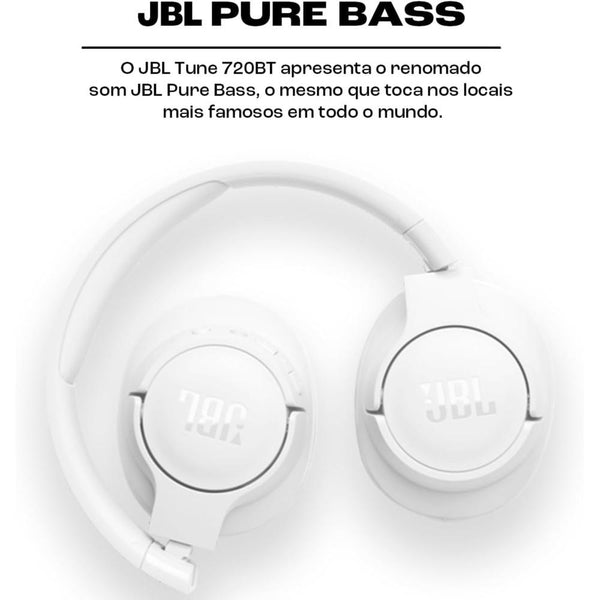 Headphone Jbl Tune 720Bt Bluetooth Branco