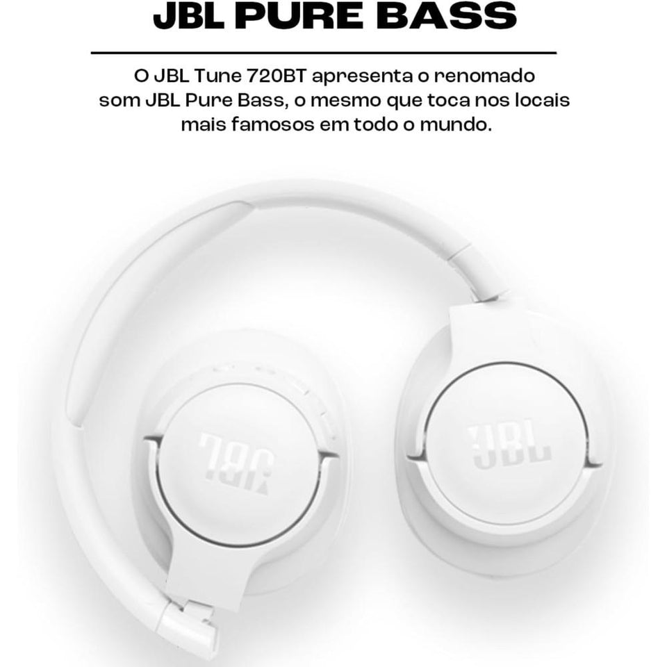 Headphone Jbl Tune 720Bt Bluetooth Branco