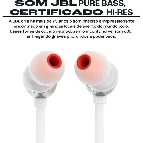 Fone Intra C/Microfone Usb C Tune T310C - Branco Jbl