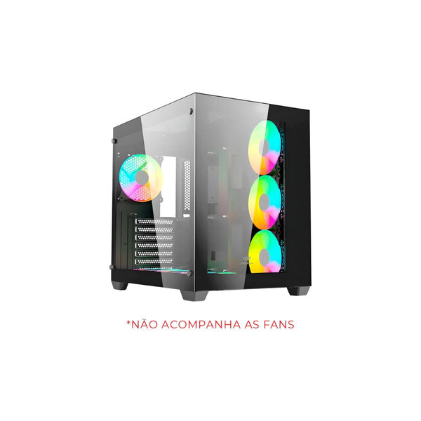 Gabinete Gamer C3Tech Aquarius MT-G910BK Sem Fonte