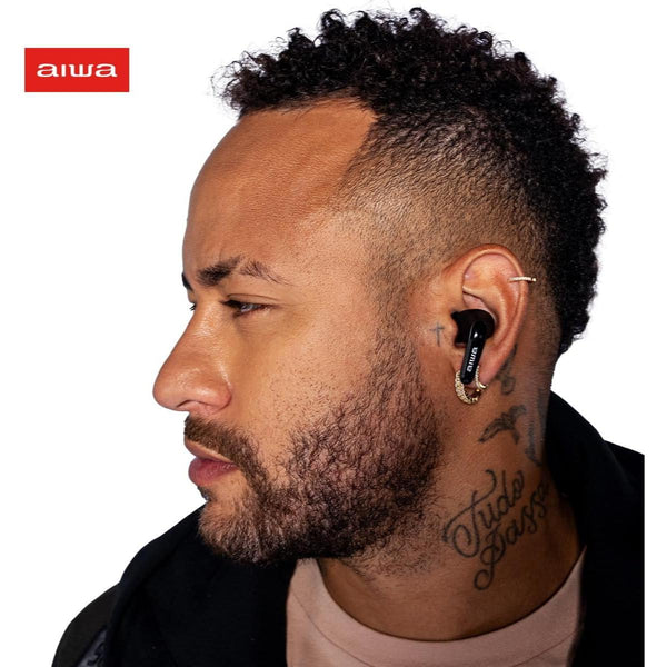 Fone de Ouvido Bluetooth Aiwa Earbud AWS-EB-01-B Preto