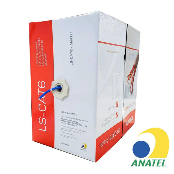 Cabo De Rede Ethernet Seclan Cat6 Ls‑Cat6‑Anatel 250 Mhz