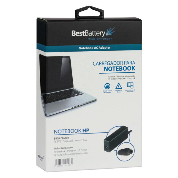 Carregador p/ Notebook HP BestBattery BB20-CP6300