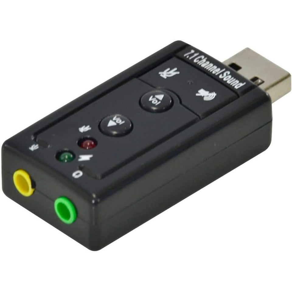 Adaptador Placa de Som USB 7.1 Virtual Vinik