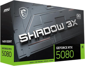 Placa De Vídeo Msi Geforce Rtx 5080 Shadow Oc 16Gb
