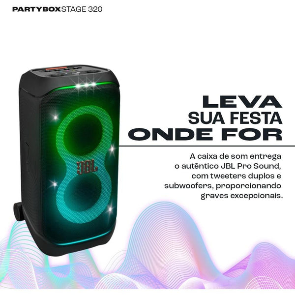 Caixa De Som Jbl Partybox Spkrstage 320 Preta