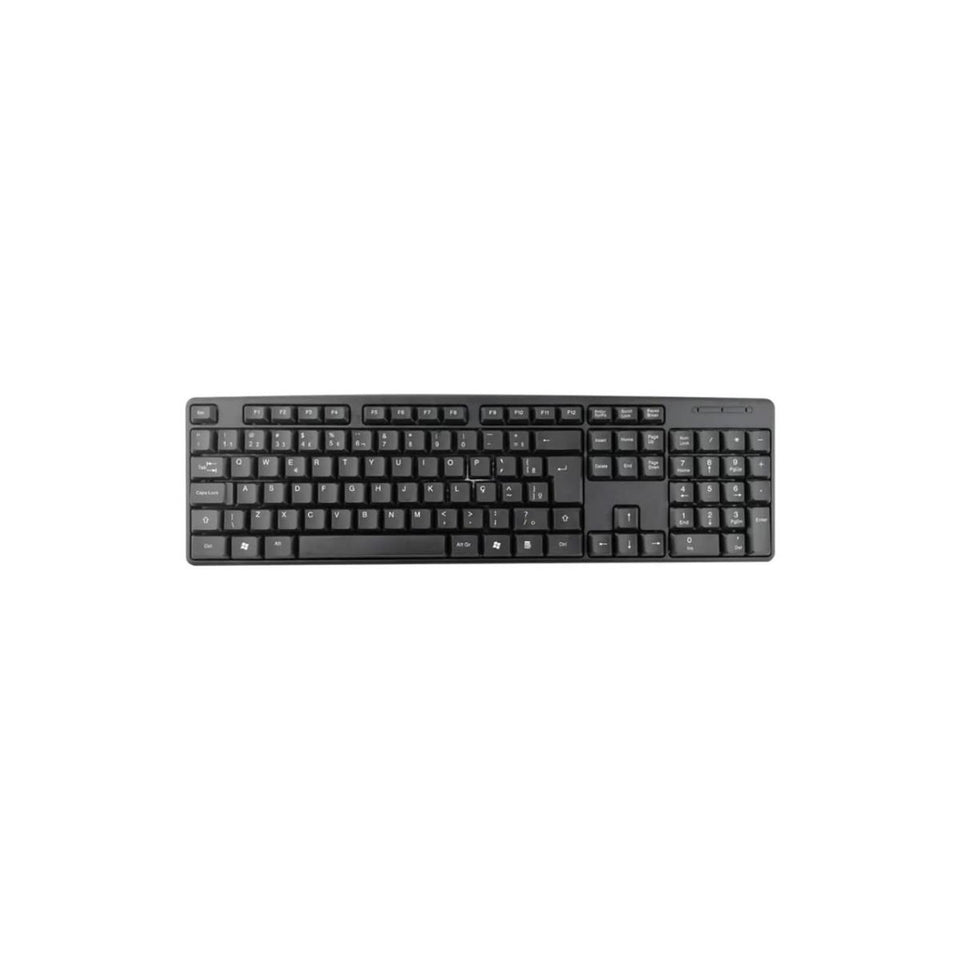 Teclado Com Fio Usb Bpc-8236 Preto Brazilpc