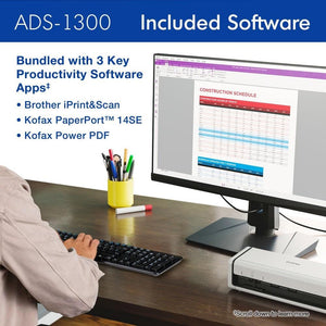 Scanner Brother Ads1300 60Ipm