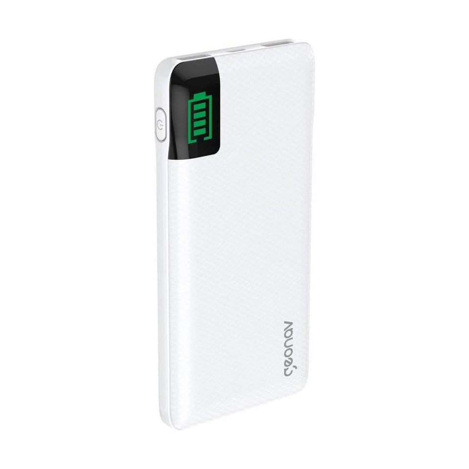 Carregador Portatil Universal 10.000Mah Branco Geonav Pb10Kwt