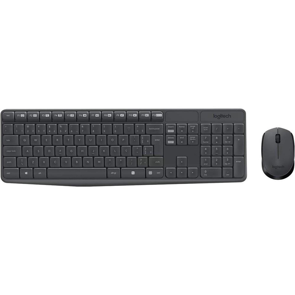 Kit Teclado e Mouse Sem Fio Logitech MK235