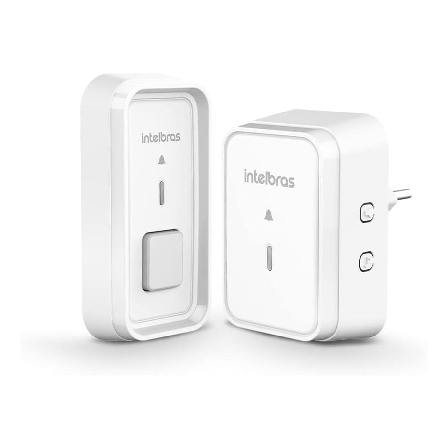 Campainha Sem Fio Com Bateria Cib 101 Intelbras Branca