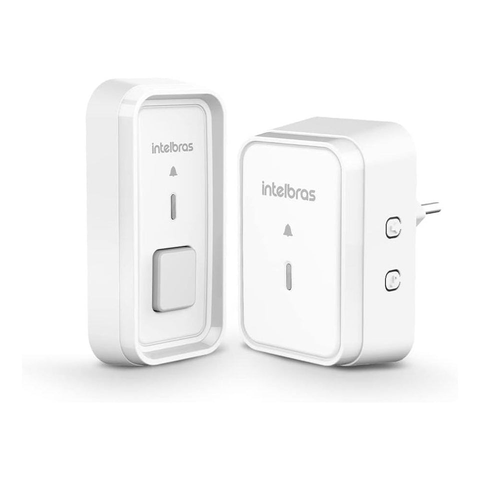 Campainha Sem Fio Com Bateria Cib 101 Intelbras Branca