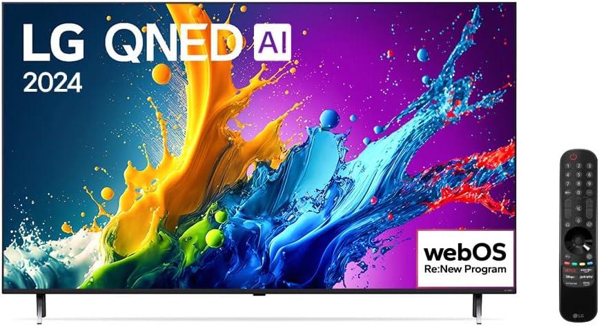 Smart Tv 65” 4K Uhd Hdr Wi-Fi Lg Qned - 65Qned80Tsa
