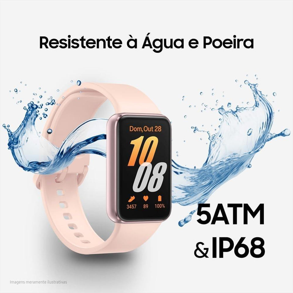 Smartwatch Relógio Samsung Galaxy Fit3 Display 1.6 Rosé