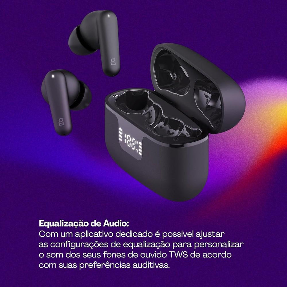 Fone De Ouvido Geonav Tws Harmonywave Aer15 Preto