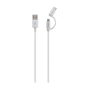 Cabo Micro USB Nylon 1.5m Branco Intelbras