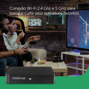 Smart Box Intelbras Tv Izy Play Full Hd - Preto