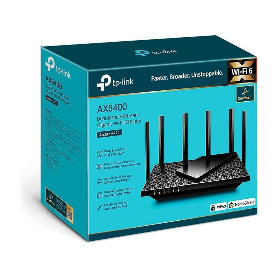 Roteador Wi-Fi 6 TP-Link Archer AX72 AX5400 Gigabit