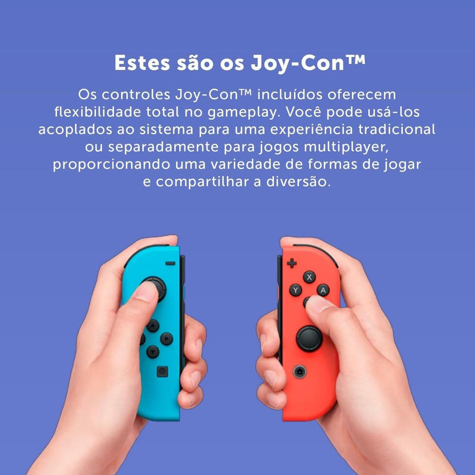 Console Nintendo Switch V2 32GB com Jogo Mario Kart 8