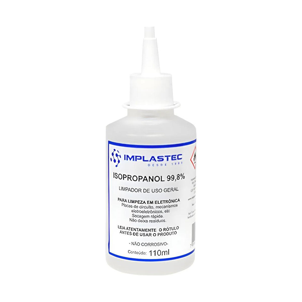 Álcool Isopropílico Implastec 110ml para Limpeza