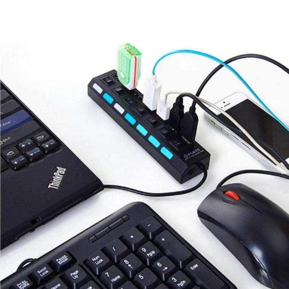 Hub USB 2.0 7 Portas Maxprint