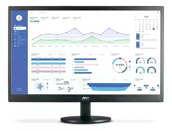 Monitor Aoc 18,5 Led 60Hz Hd E970Swhnl