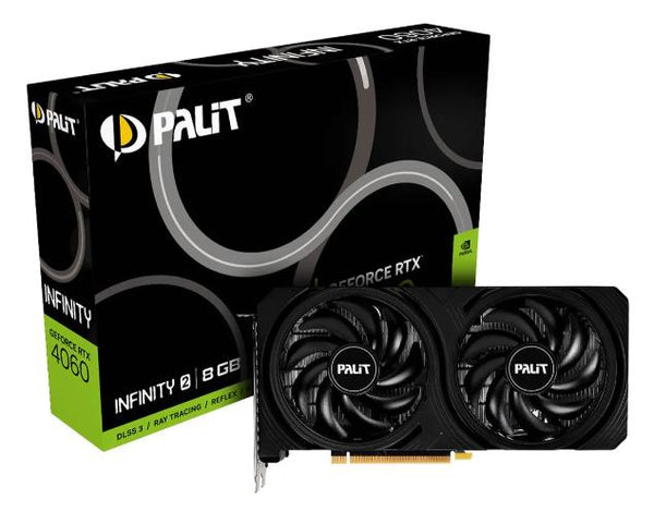 Placa De Vídeo Palit Geforce Rtx 4060 Infinity 2 8Gb Gddr6