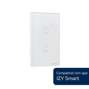 Interruptor Smart Wifi Touch 2 Ews 1002 Branco Intelbras