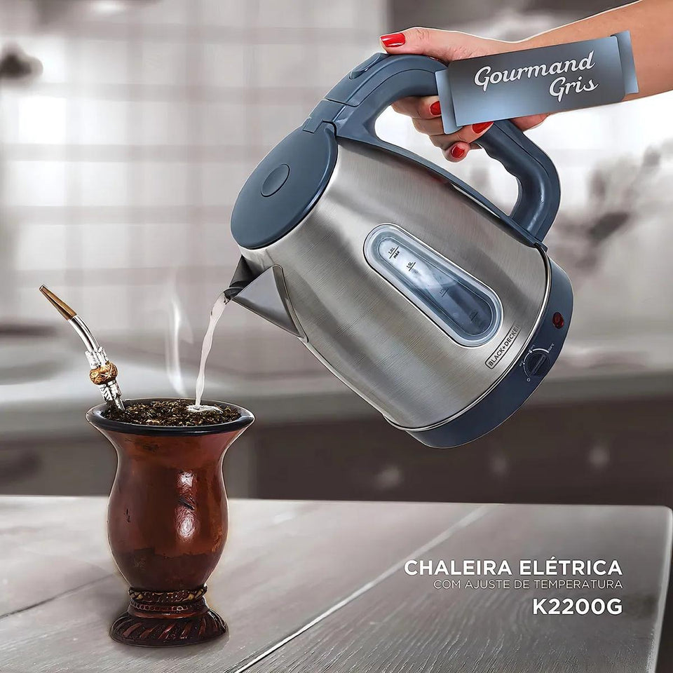 Chaleira 127V Black Decker K2200G-Br Inox