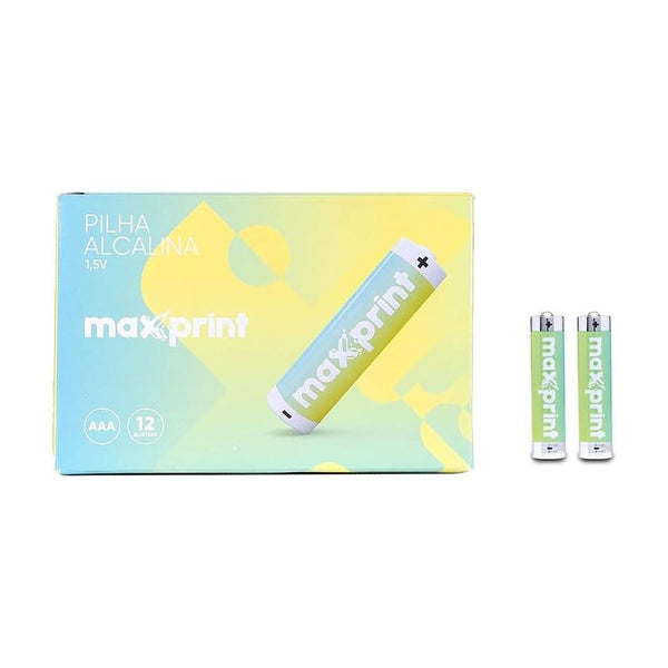 Pilha Alcalina AAA Pequena c/ 10 Unidades Maxprint
