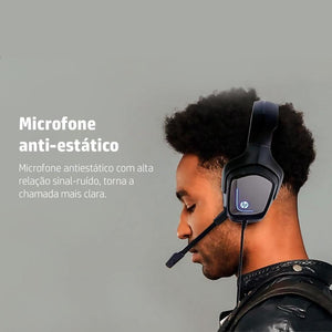 Fone C/Microfone Game 7.1 Usb H220Gs Hp Preto