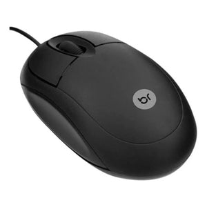 Mouse Com Fio Usb Optico Ps2 Preto Bright